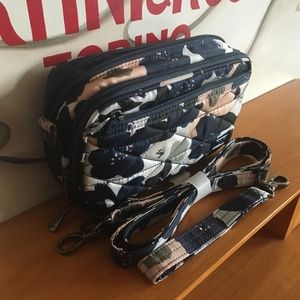LUG - Roundabout 2 Convertible Wallet Crossbody in Floral Multi - EUC